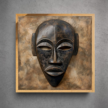 Quadro Decorativo Máscara Africana 03 (EDIÇÃO LIMITADA) | Loja